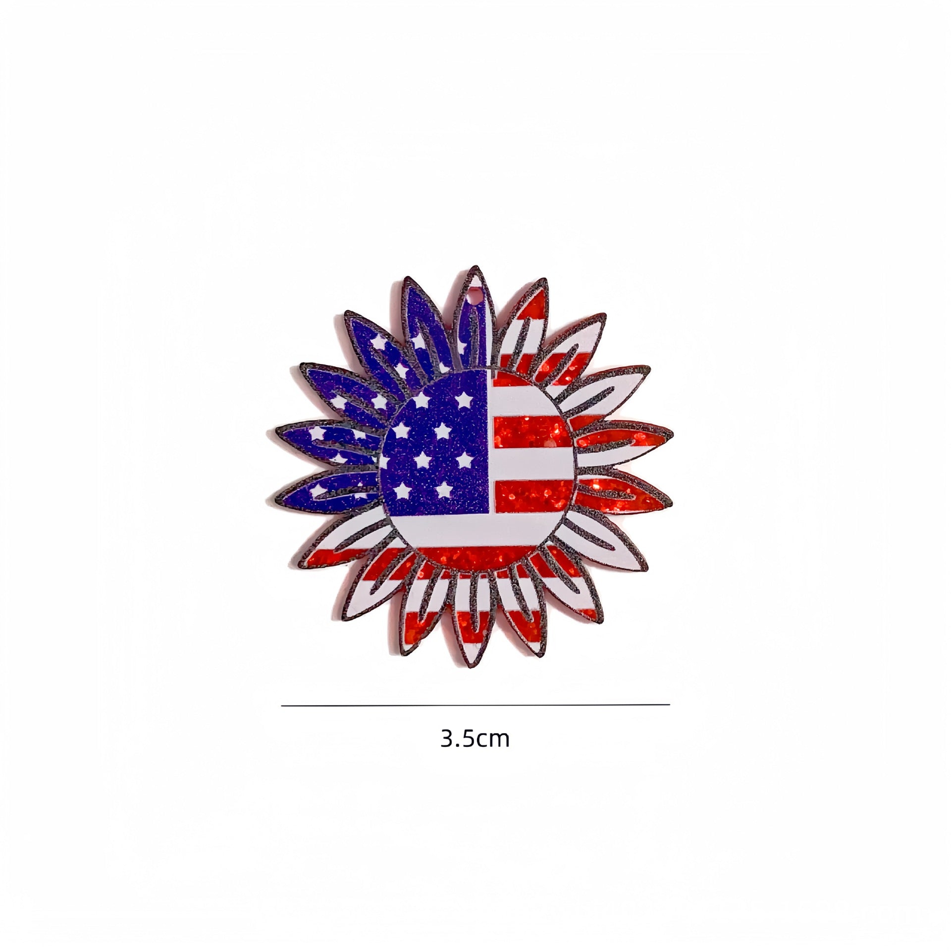 Wholesale 10pcs Independence Day Acrylic Earrings DIY Earring Accessories